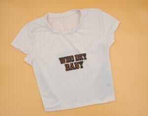 Who Dey Baby Women’s Cropped T-Shirt Cincinnati Football Game Day- Made to Order